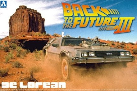 Aoshima 1/24 BACK TO THE FUTURE DELOREAN from PART III & RAILROAD 01187