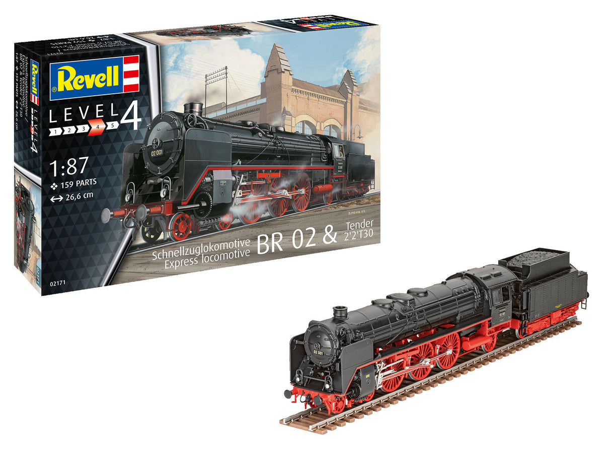 Express locomotive BR 02 & Tender 22T30 1:87