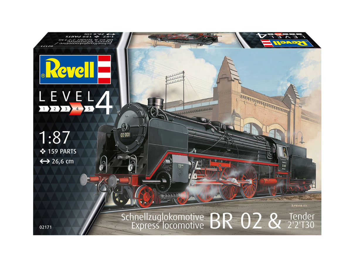 Express locomotive BR 02 & Tender 22T30 1:87