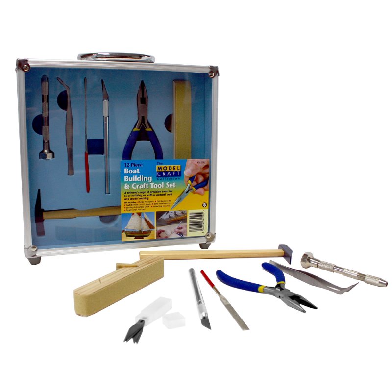Model Craft 12 Piece Building & Craft Tool Set for boats