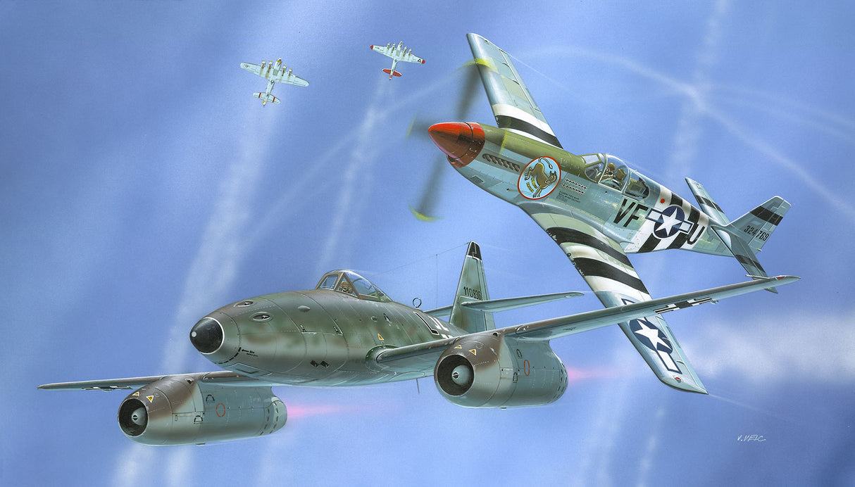 Revell Combat Set Messerschmitt Me262 & P-51B Mustang Gift Set