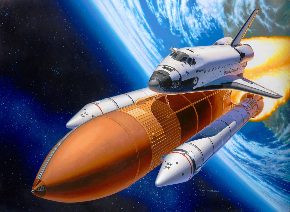 Revell 1/144 Space Shuttle Discovery and Booster Rockets 04736