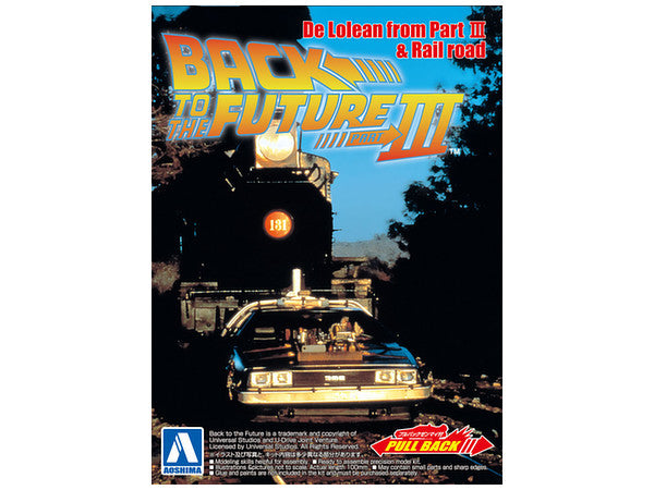 BACK TO THE FUTURE PART 3 DELOREAN PULL BACK & GO