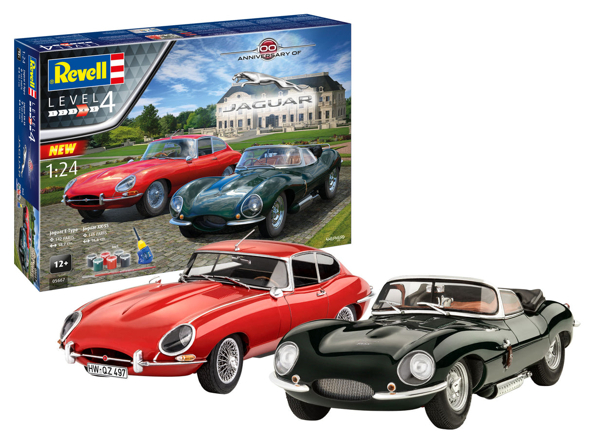 Revell 1/24 Jaguar 100th Anniversary Gift Set 05667