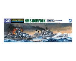 Aoshima 1/700 HMS Norfolk Limited Edition 056691