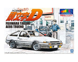 Aoshima 1/24 INITIAL D FUJIWARA TAKUMI AE86 TRUENO COMICS VOL.1 VER - PRE-PAINTED MODEL 06199