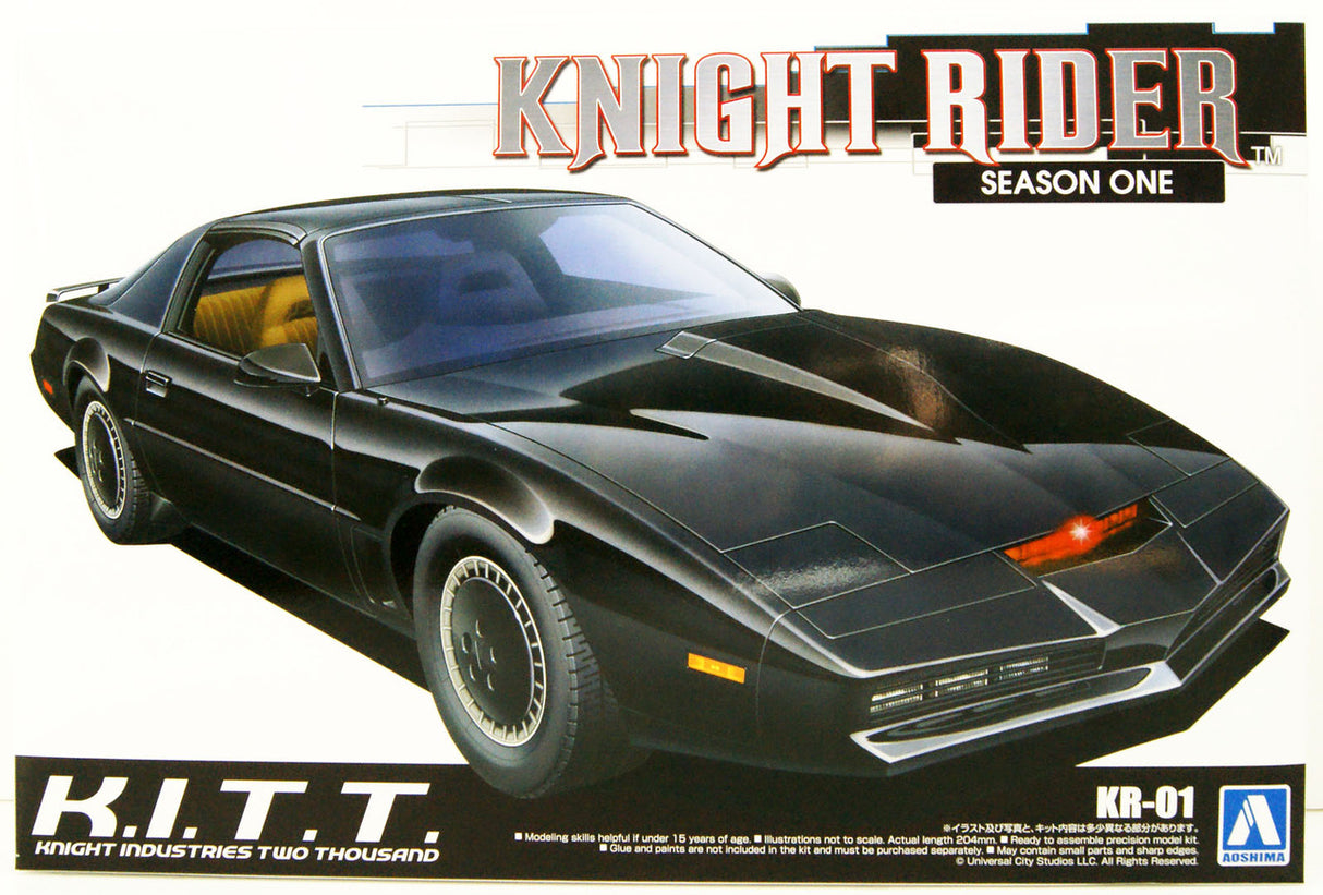 Aoshima 1/24 Knight 2000 K.I.T.T. Season I Plastic Model Plastic Model