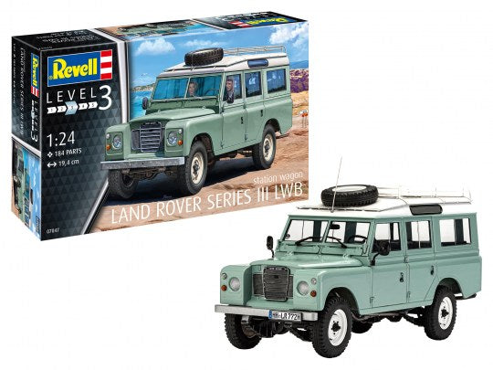 Plastic Kit Revell Model Set Land Rover Series III 1/24