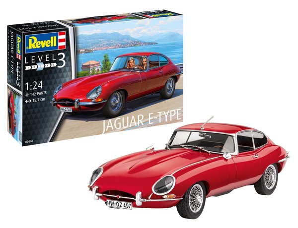 REVELL 1/24 JAGUAR E TYPE COUPE MODEL KIT