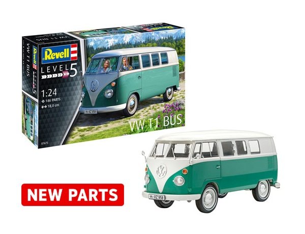 Revell 1/24 VW T1 Bus Model Kit 07675