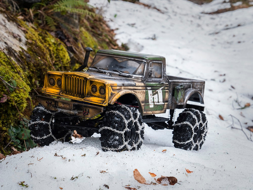 Hobbytech CRX Survival v2 1/10th 4wd self assembly scale crawler truck kit with body and accessories wheels/tyres and 55t motor