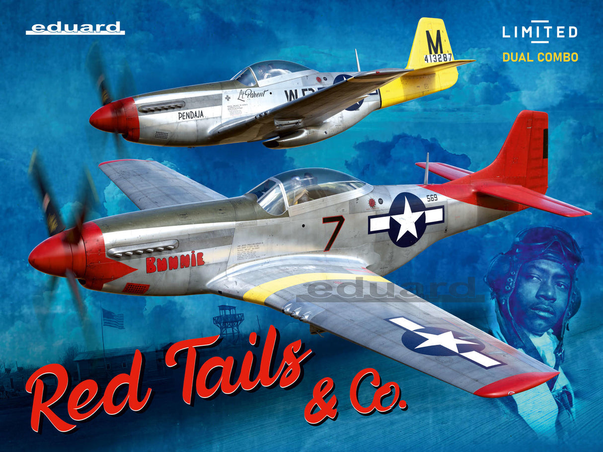 Eduard 1/48 Limited Edition Red Tails and Co P-51D Mustangs EDK11159