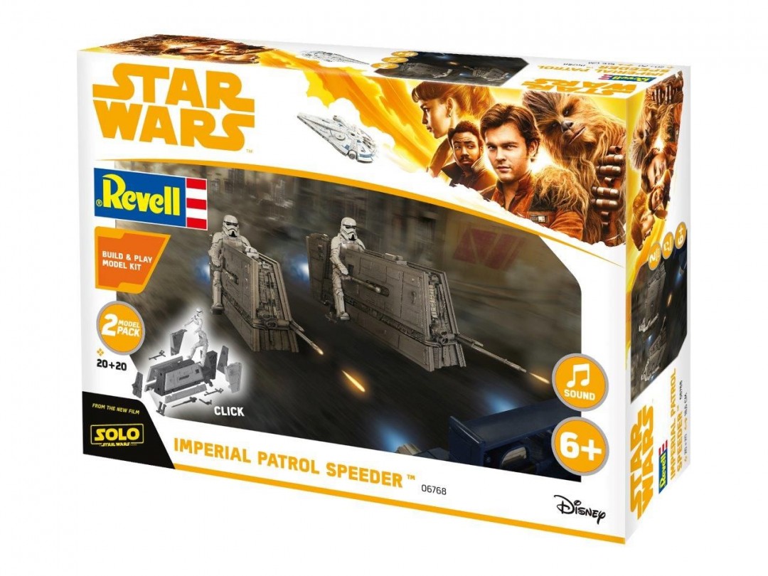 Plastic Kit Revell Build & Play Imperial Patrol Speeder 06768 (Click together kit)