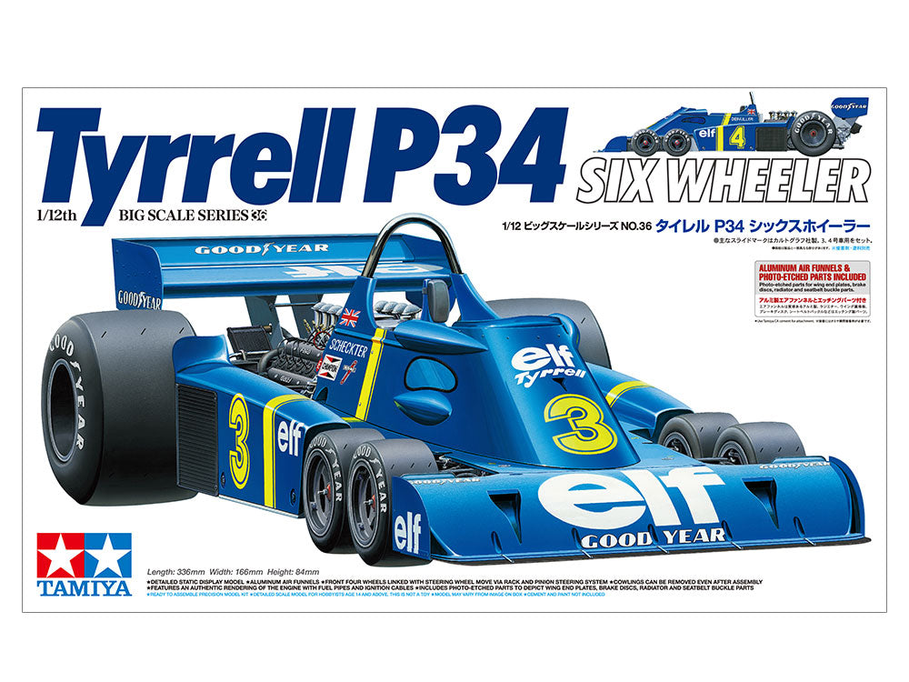 Tamiya 1/12 Tyrrell P34 Six Wheeler (w/Photo-Etched Parts) 12036