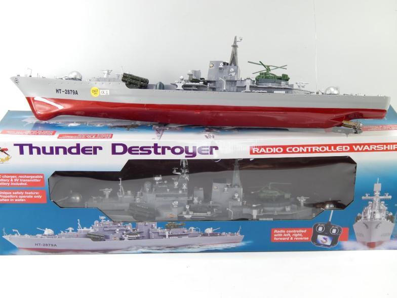 JP Atomic Thunder Destroyer RTR Boat - NON WORKING - NO TX - DISPLAY ONLY