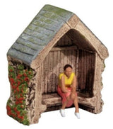 Harburn Hamlet CG249 Garden Arbour with Slated Roof  - 00 Gauge