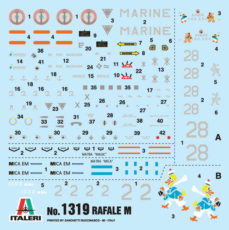 Italeri 1/72 Dassualt Rafale M Operation Exterieures 2011 1319