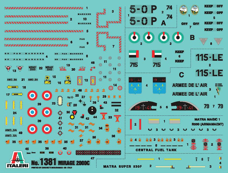 Italeri 1/72 Gulf War Mirage 2000C IT1381