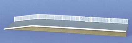 Ratio 243 GWR Station Fencing White - N Gauge