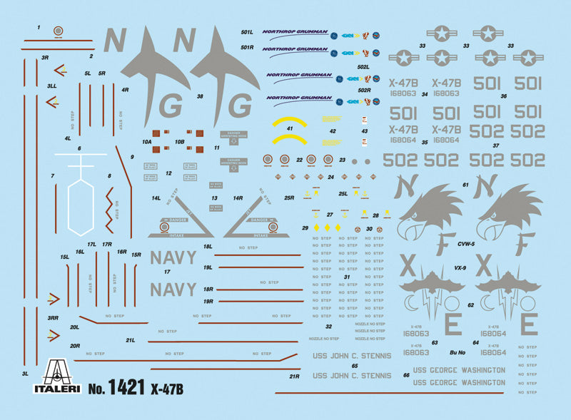 Italeri 1/72 scale X-47B US NAVY Prototype IT1421