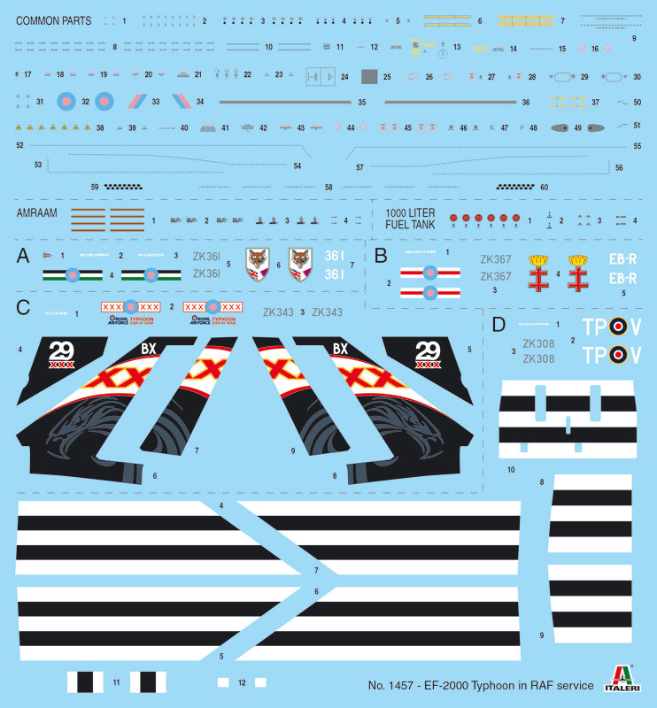 Italeri 1/72 RAF Eurofighter Typhoon IT1457