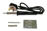 DURATOOL Soldering Kit - 40W Soldering Iron - Spare Tip - Solder & Holder