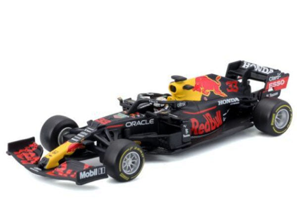 Burago 1/43 Die Cast Red Bull Racing RB16B (2021) (With Helmet)  (Max Verstappen)