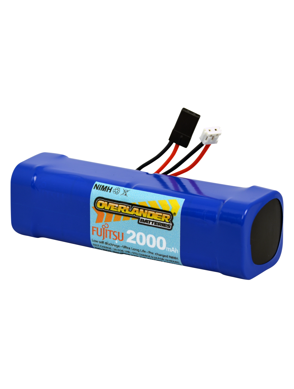 Fujitsu Blue AA 2000mAh 9.6V Square NiMH Battery