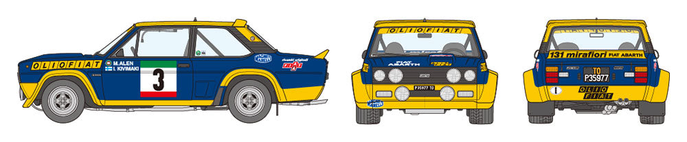 Tamiya 1/20 Fiat 131 Abarth Rally Olio Fiat 20069