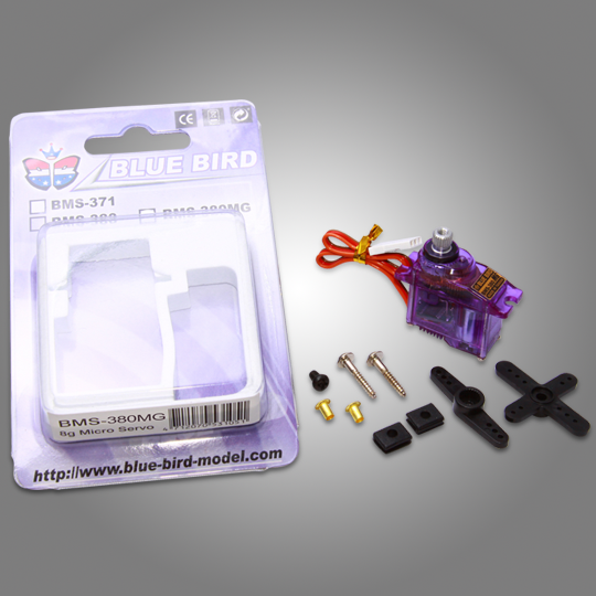 Blue Bird BMS-380 Purple Captain Micro Servo 13g Plastic Gear