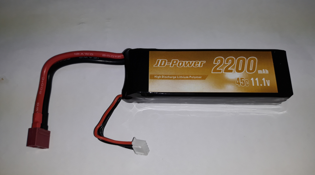 JD-Power 2200mAh 11.1v 3S1P 45C LiPo battery (deans plug)