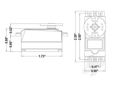 Hitec Retract metal geared Servo HS75BB