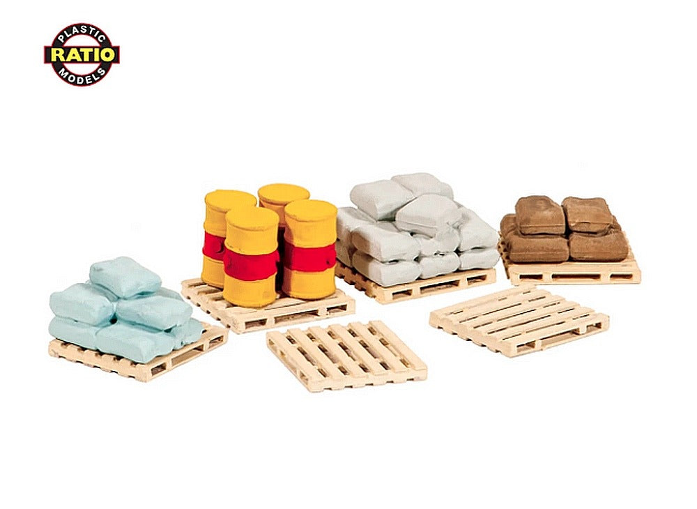 Ratio 221 Pallets Sacks  Barrels - N Gauge