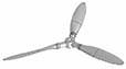 Propeller 12 x 8 Three Bladed 224309 (Extra-300S)