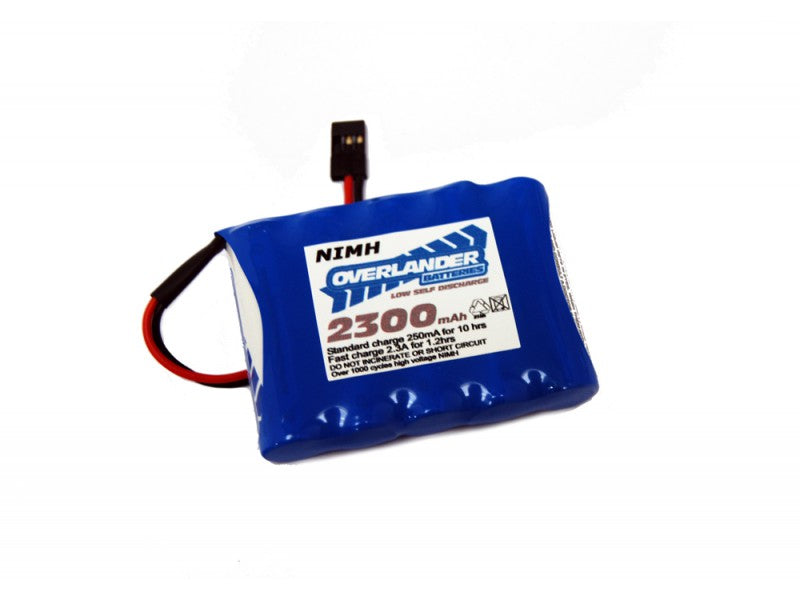 Overlander Nimh Battery Pack LSD AA 2300mah 6v Receiver Flat Premium Sport