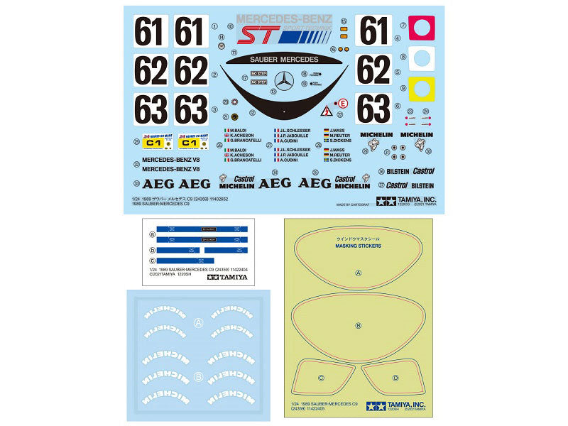 Tamiya 1/24 1989 Sauber-Mercedes C9 24359