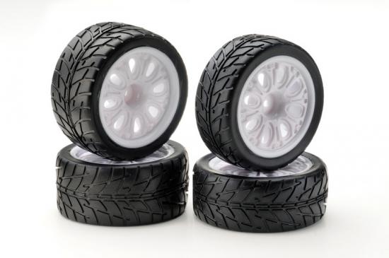 Absima Wheel Set Buggy Rowan / Street white 1:10 (4 Set)