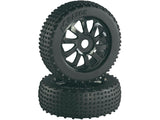 Absima Wheel Set Buggy Razor 10 Spoke/ Dirt (Black) 1:8 (2)