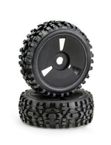 Wheel Set Buggy Disc Dirt black 1:8 (2)