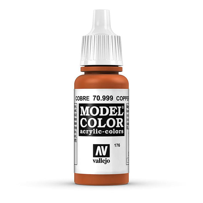 Vallejo 176 Model Color 17 ml Acrylic Paint - Copper - 70.999