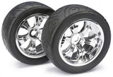 Absima Wheel Set LP Truggy Street chrome 1:8 (2 Pair) (FASTW)