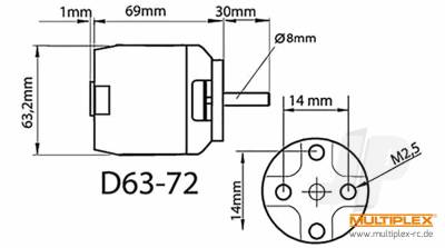 ROXXY BL Outrunner (D63-72) Air - 200kV