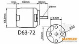 ROXXY BL Outrunner (D63-72) Air - 230kV