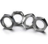 Hex lock Nut 17mm silver (4 St.)