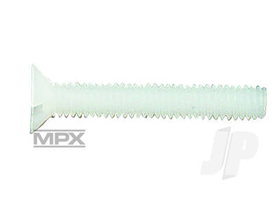 Multiplex Plastic Counter Sunk Screws M4 X 40mm x10