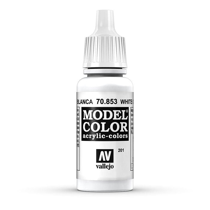 Vallejo 770853 Model Color 201 White Glaze 17ml