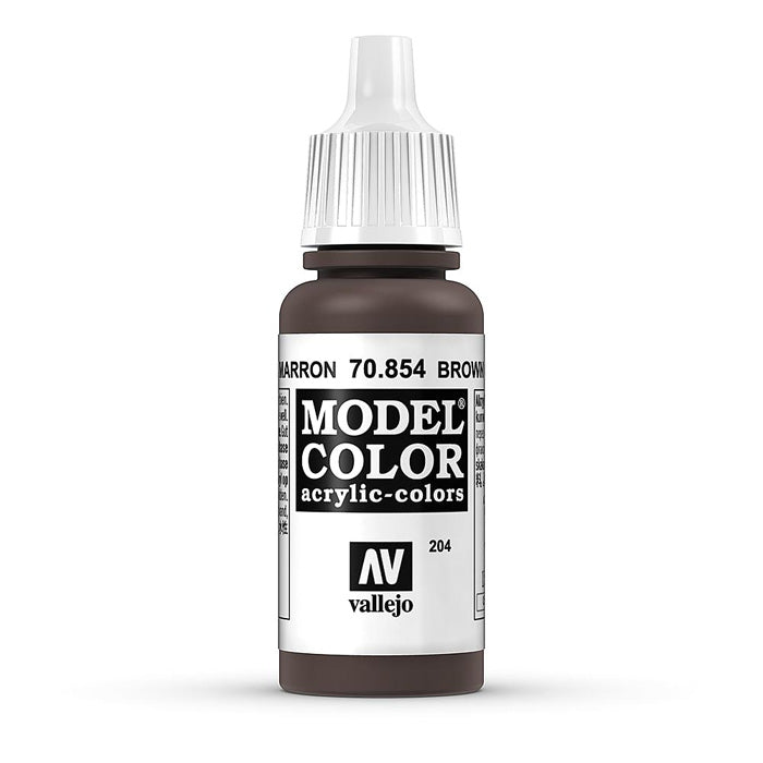 Vallejo 70854 Model Color 204 Brown Glaze 17ml