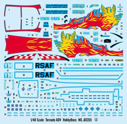 HobbyBoss 1/48 PANAVIA Tornado ADV Long-range fighter kit 80355