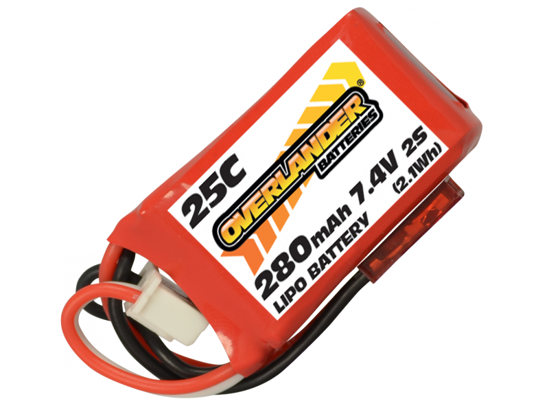 280mAh 2S 7.4v 25C LiPo Battery for Blade UMX Beast