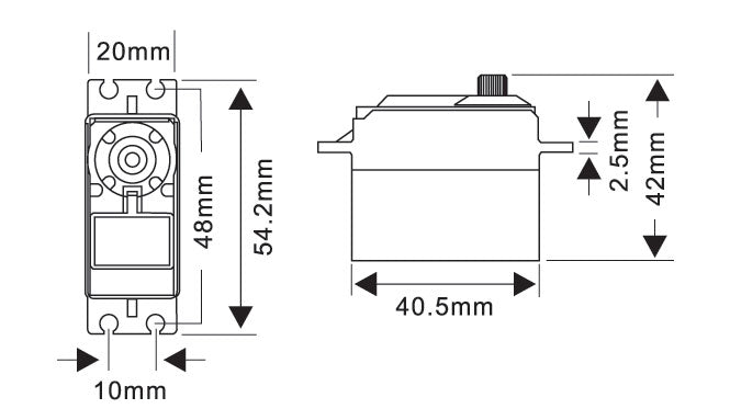 MG5921HV 20.3Kg.cm/0.12s High Voltage Servo